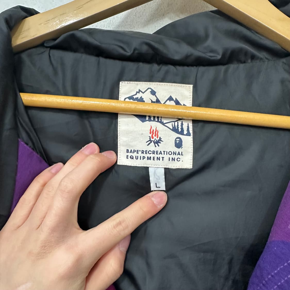 A Bathing ape 카모 패딩 점퍼 상품이미지4