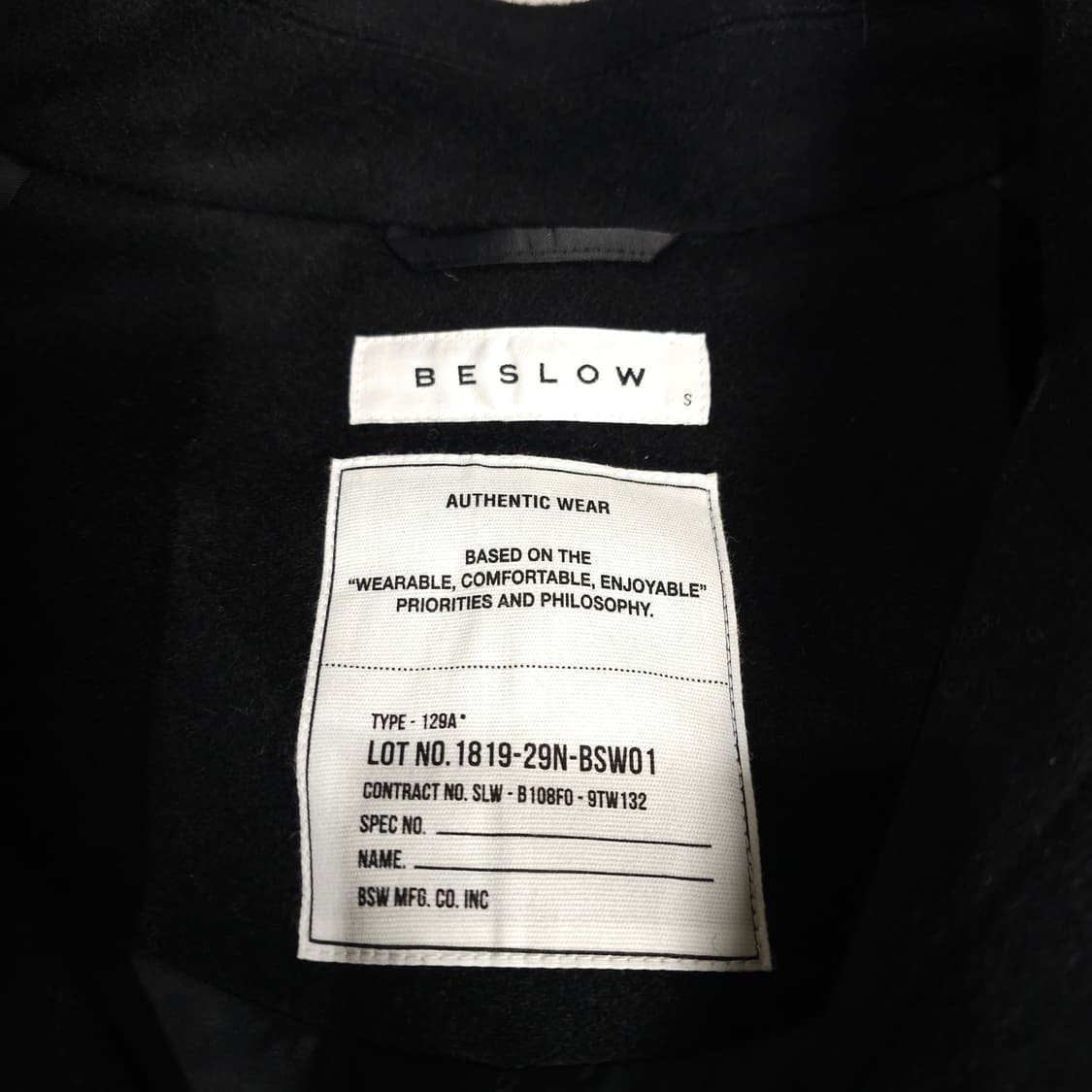 비슬로우 오버사이즈 캐시미어 발마칸코트 S 상품이미지4