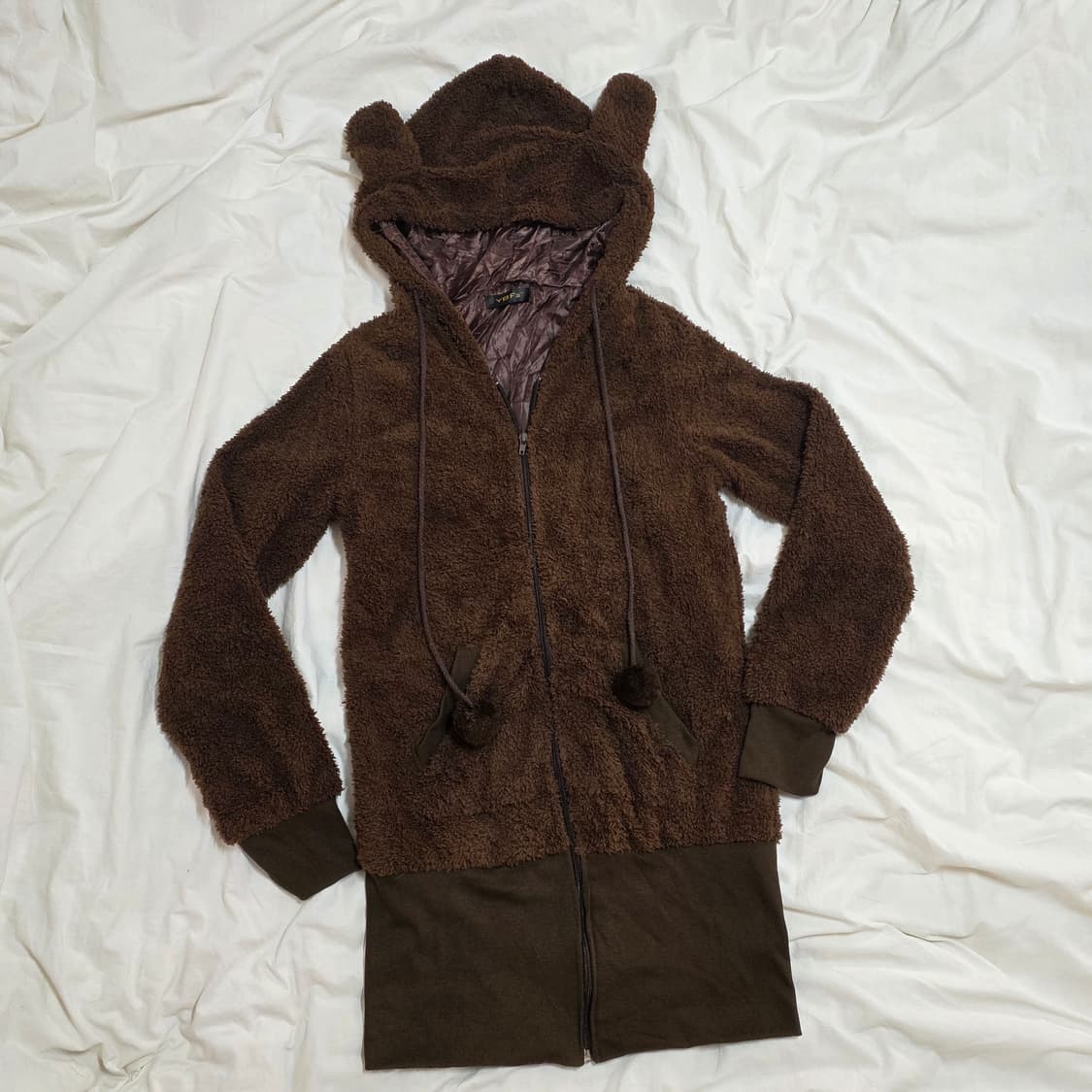 빈티지 쿠마미미 초코 폼폼 원피스 후드 집업 리즈리사 라떼갸루 슈가돌 상품이미지3