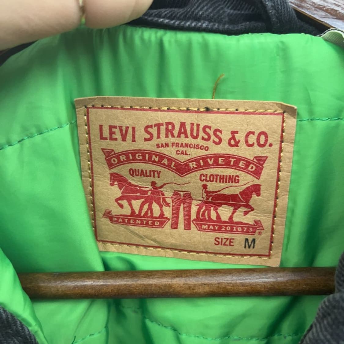 리바이스 올드스쿨 트러커 네온 누빔 데님 워크 자켓 M C08849 상품이미지5