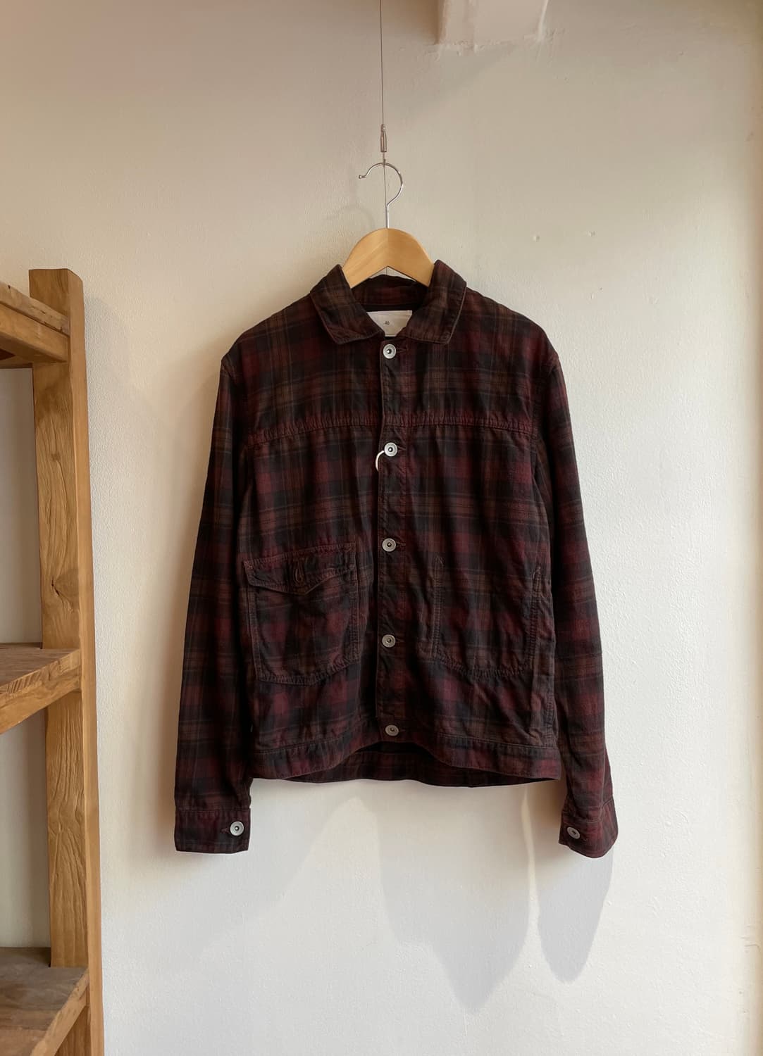 스틸바이핸드 코튼 체크 자켓 상품이미지1