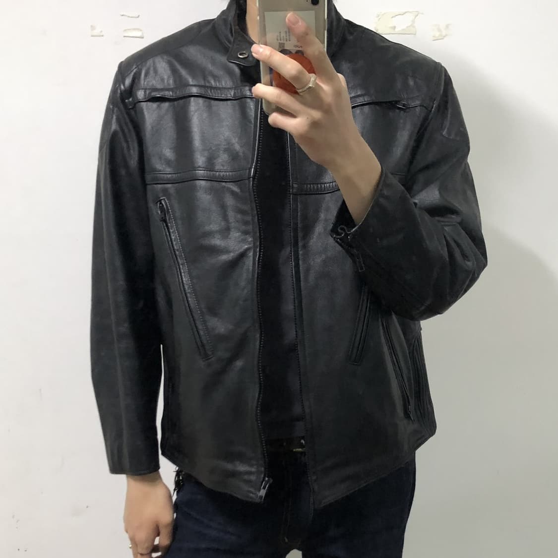 빈티지 할리데이비슨 커스텀 레더자켓 상품이미지3