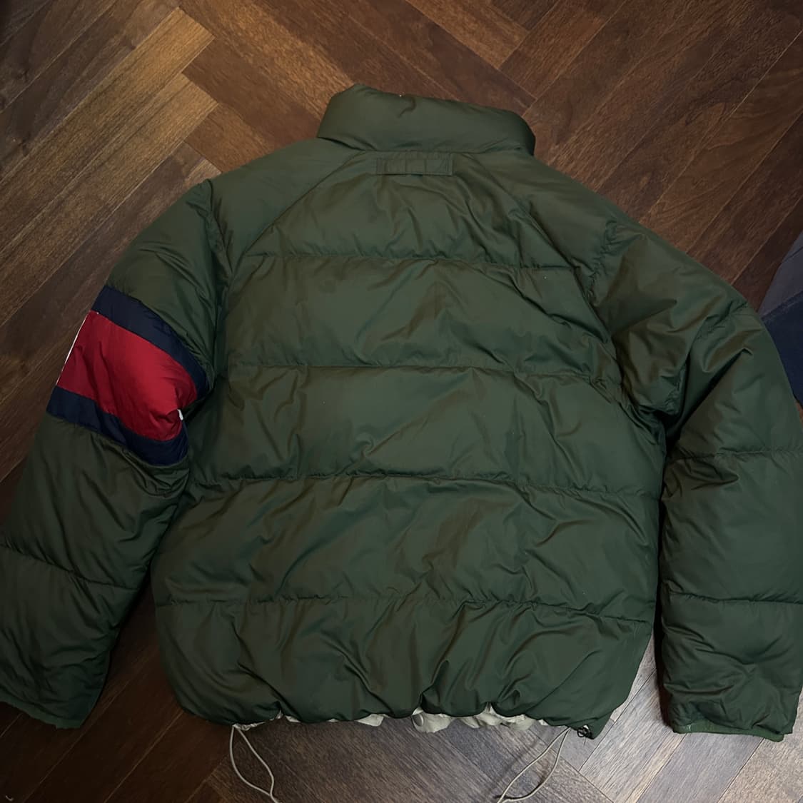 Tommy Hilfiger 타미힐피거 빈티지 완장 덕다운 패딩 리버시블 상품이미지3