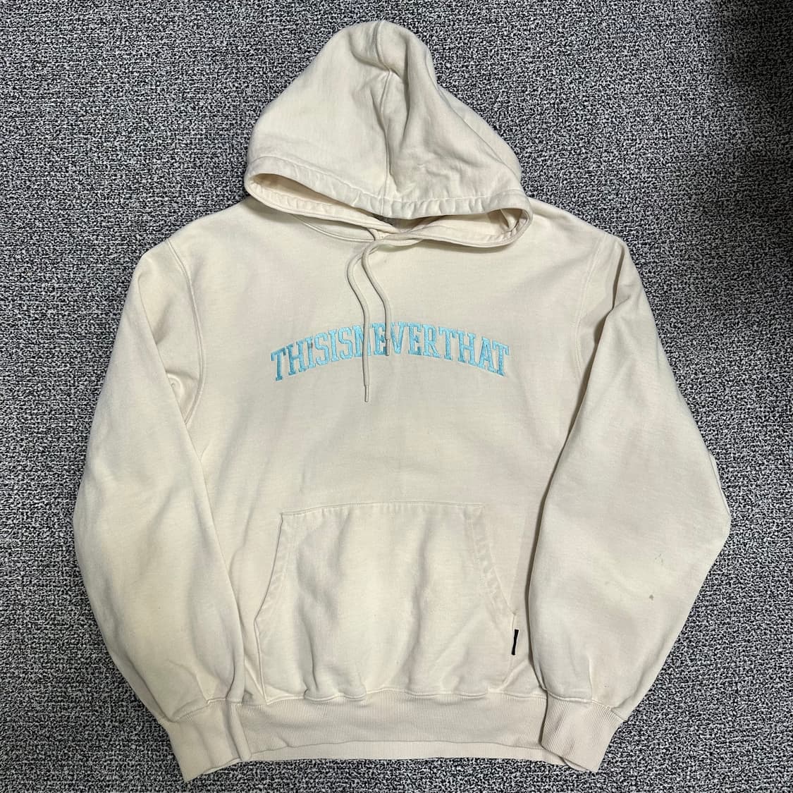 (L추천) 디스이즈네버댓 아이보리 후드티 상품이미지1