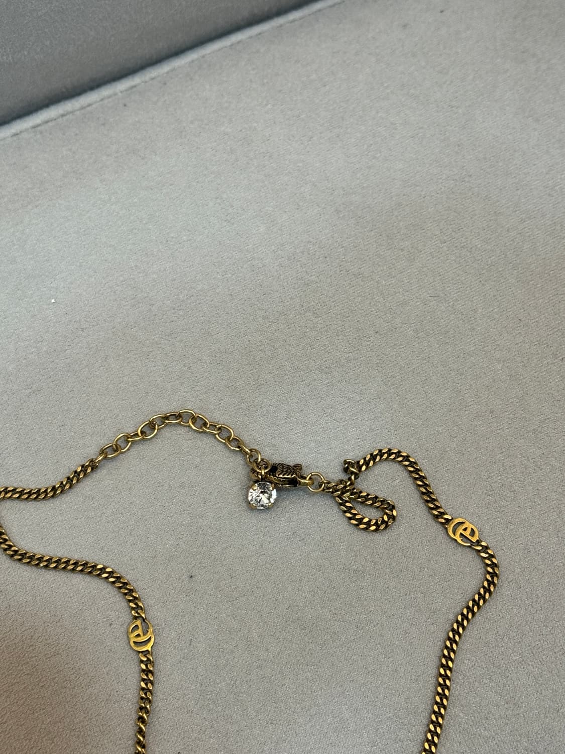 구찌 크리스탈 더블 G 네크리스 목걸이 상품이미지5