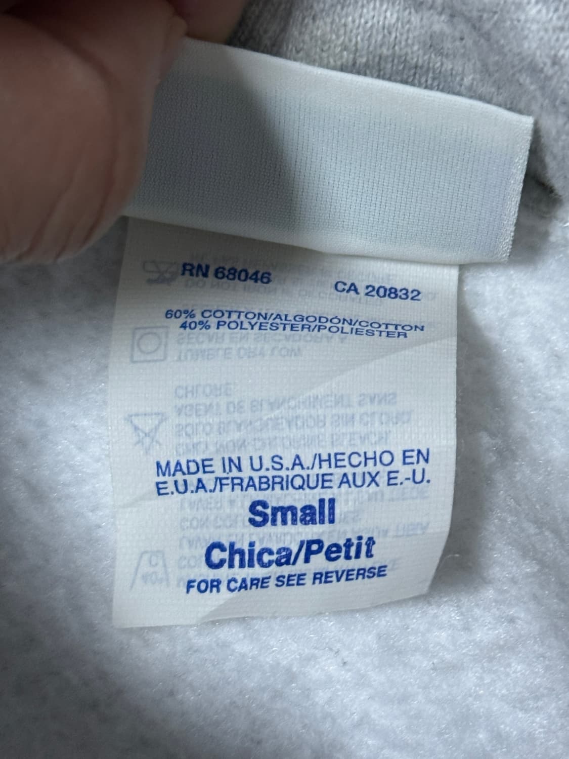 90s usa 디스커스 애슬래틱 블랭크 후드티 상품이미지6