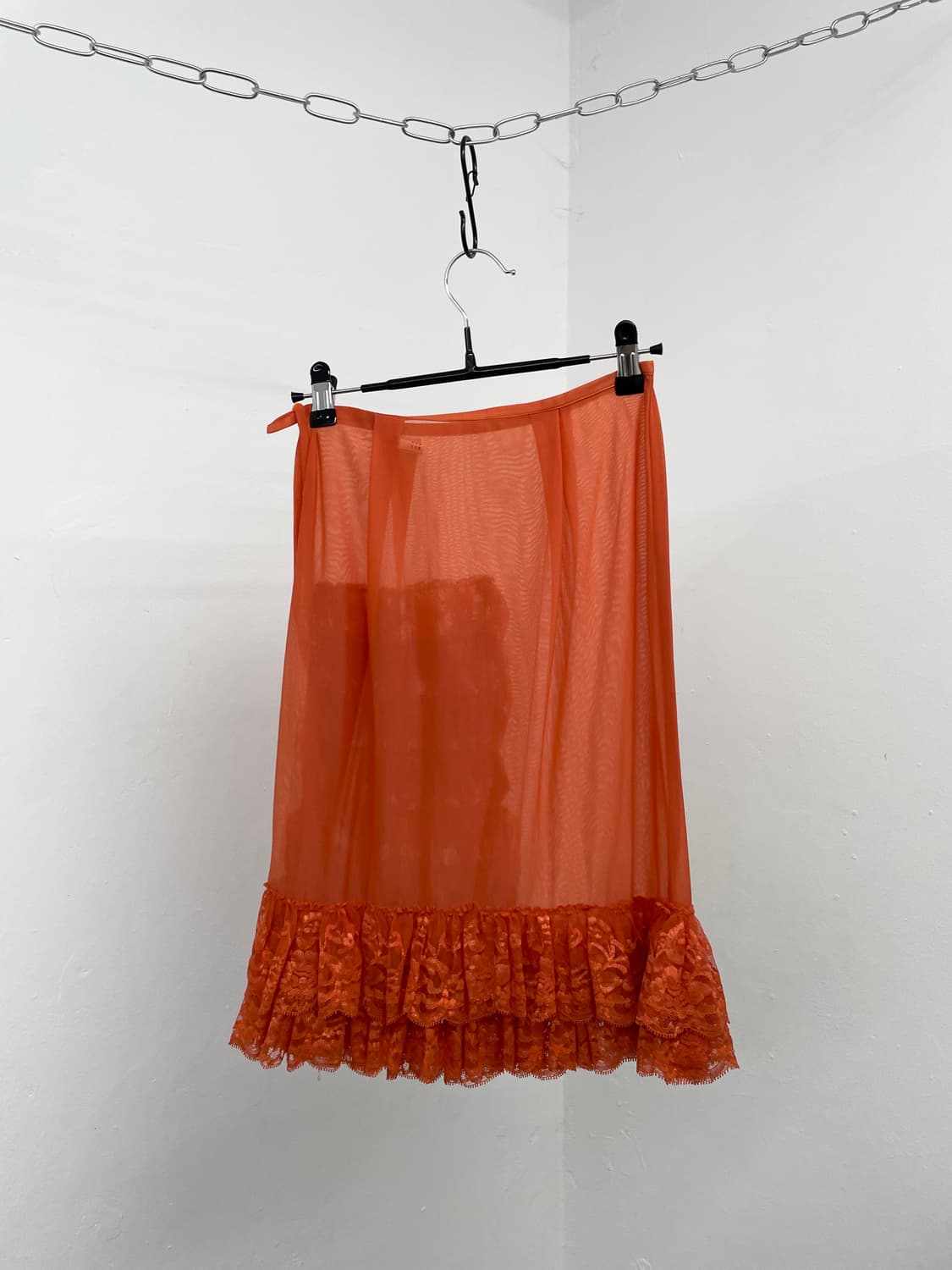 오렌지 시어 레이스 캉캉 스커트🍊 상품이미지5