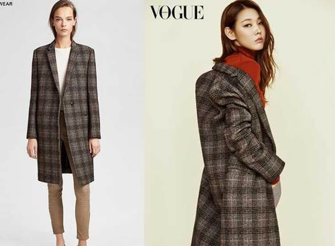 Theory 띠어리 울 플레이드 에센셜 체크 코트 한혜진 상품이미지1