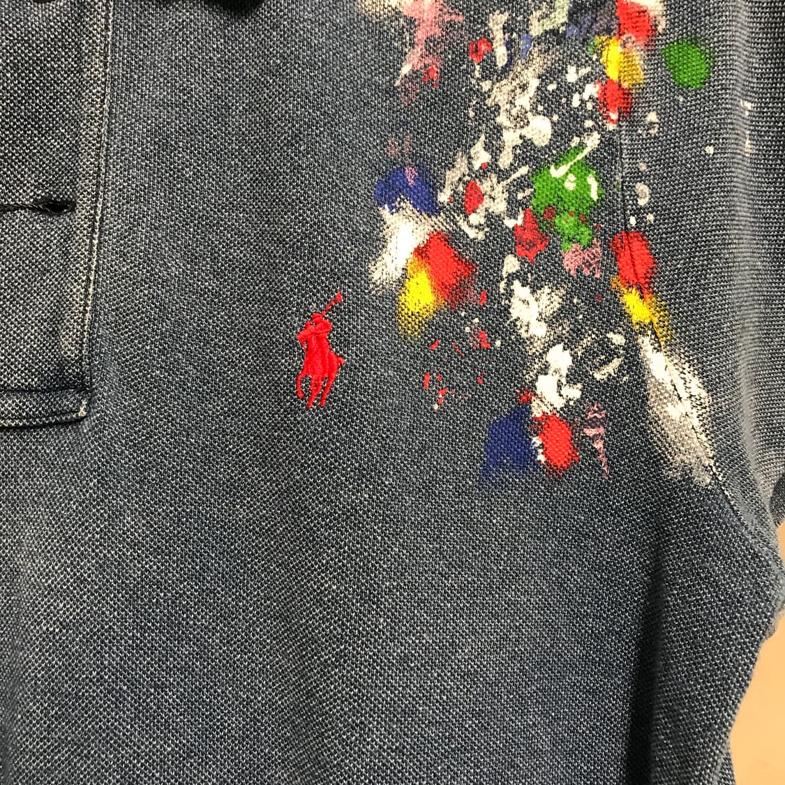 폴로 랄프로렌 페인팅 PK 반팔 카라티 L 상품이미지4