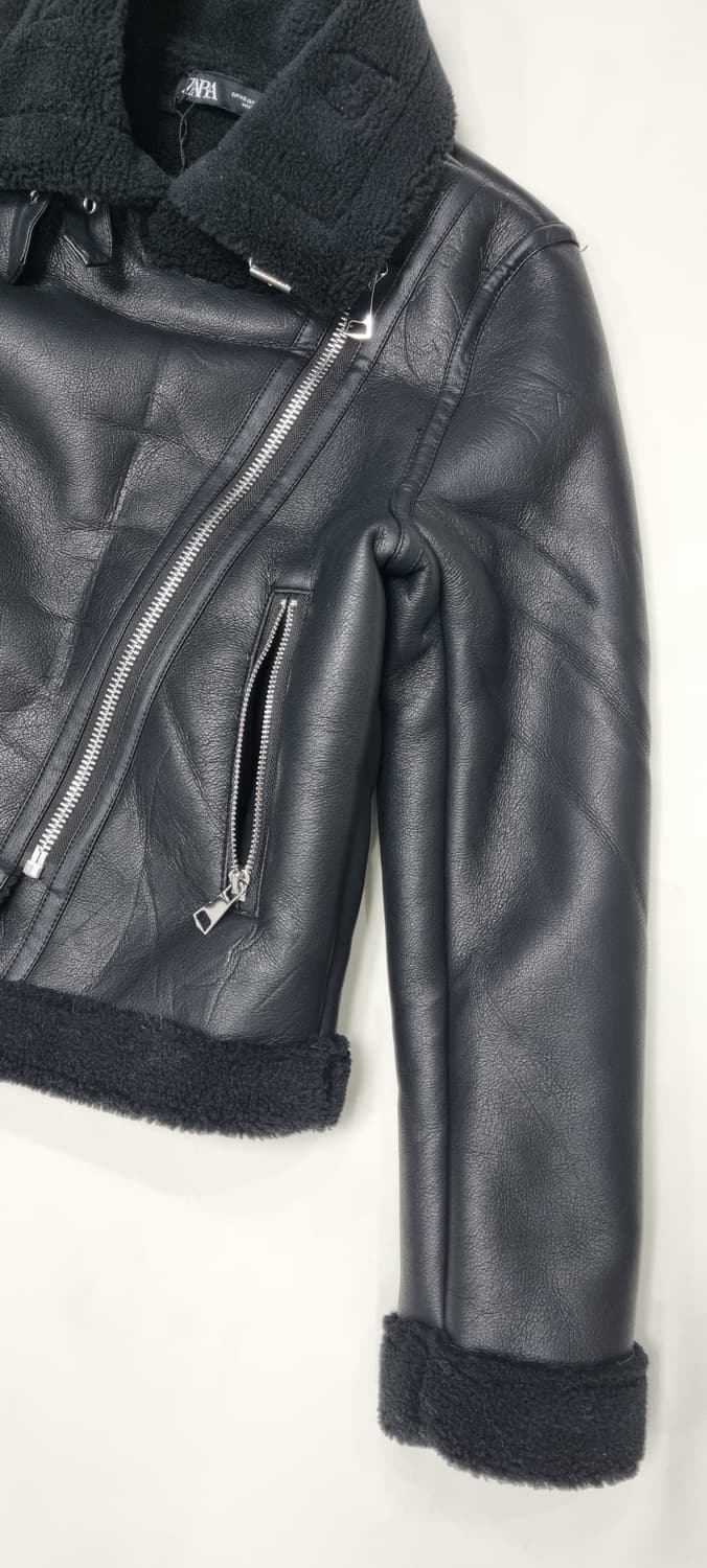 자라 에코퍼 무스탕 자켓 XS _ 여성 상품이미지4