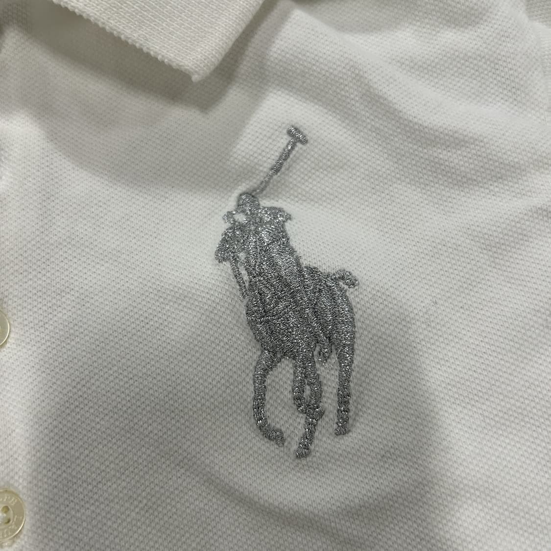 폴로 랄프로렌 화이트 긴팔 폴로셔츠 7 상품이미지3