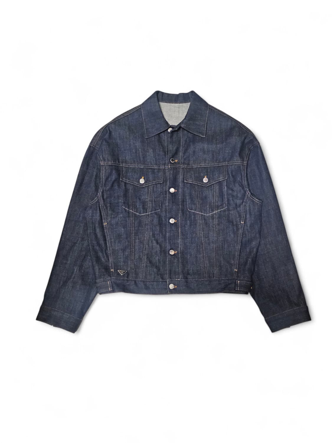 프라다 삼각로고 오버사이즈 데님 자켓 상품이미지1