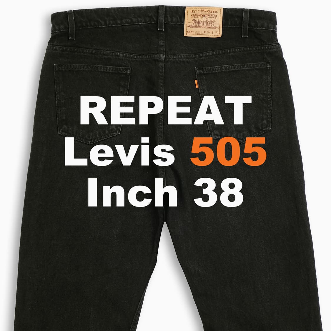 리바이스 505 오렌지탭 흑청 블랙진 90s USA  OR5054040 상품이미지1