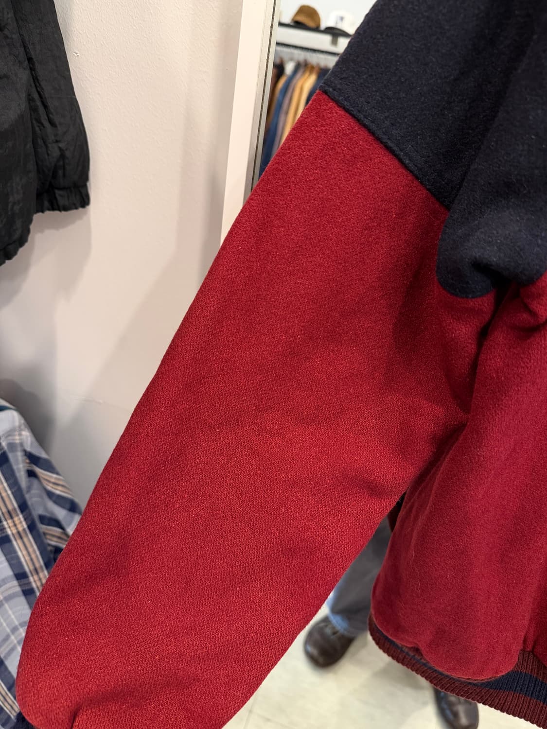 90-00s Vtg 빈티지 울 바시티 후드 집업 자켓 상품이미지6