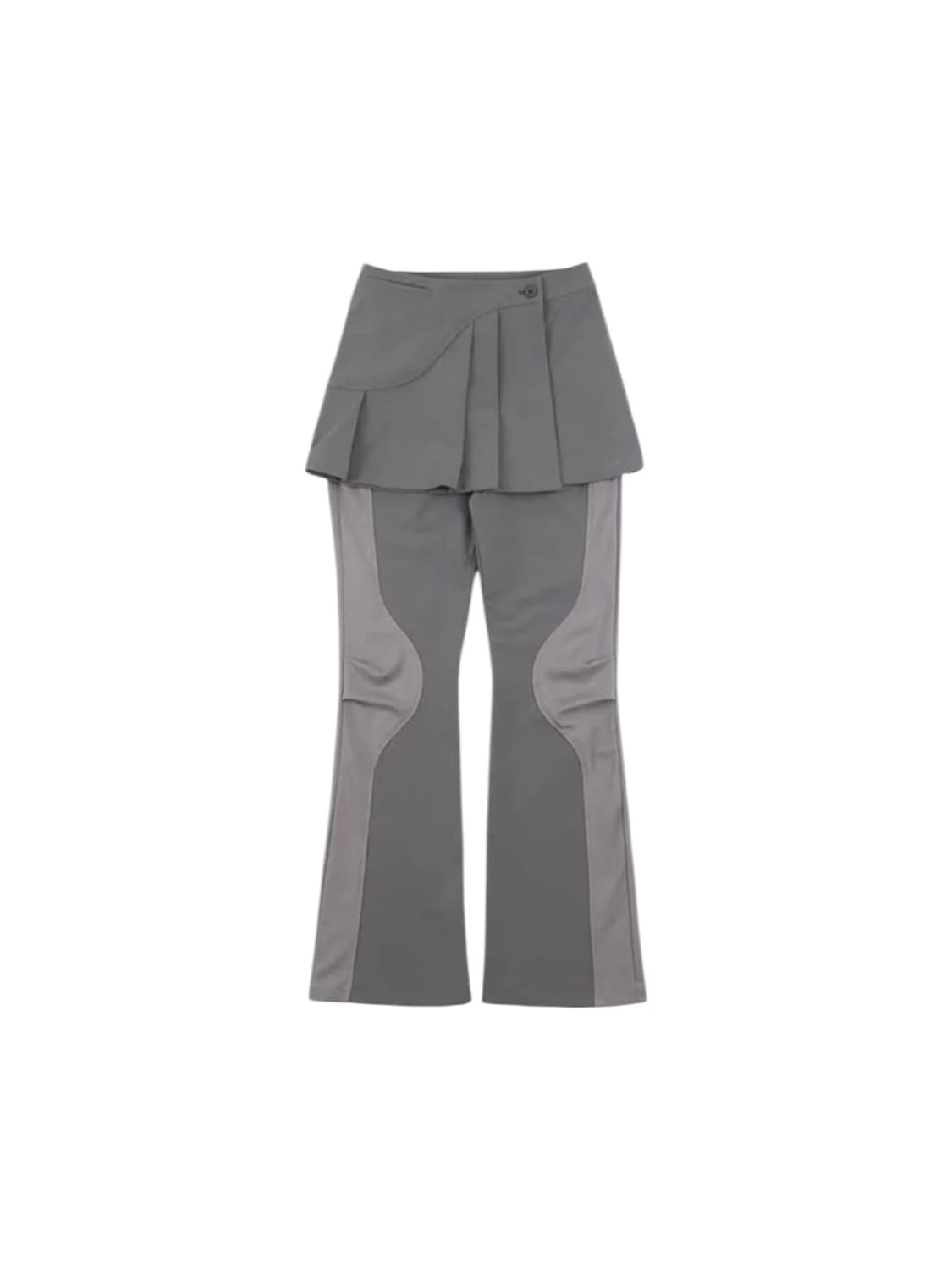 오호스 2-way pleats skirt pants (grey) 상품이미지1