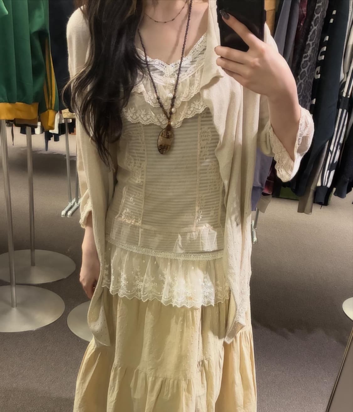 Beige Fairy Mori Look 🧺🧸 상품이미지2