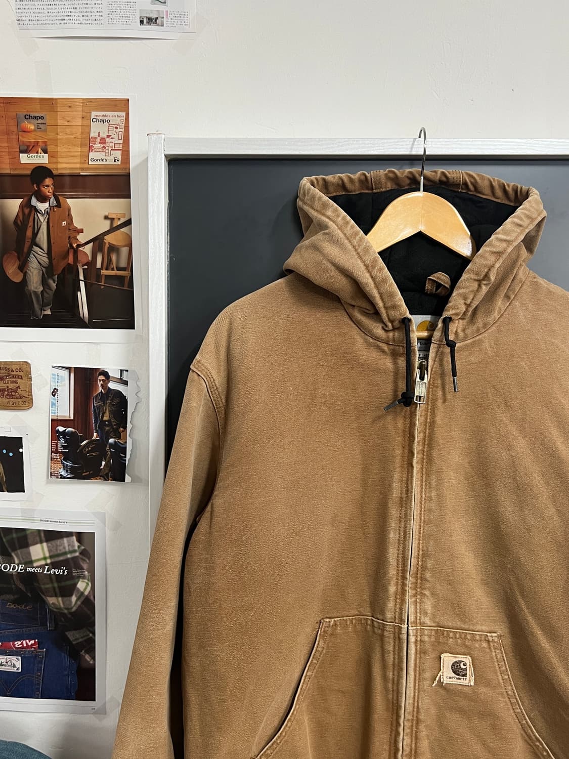 Carhartt  칼하트 J130 브라운 덕 액티브 워크 자켓 상품이미지1