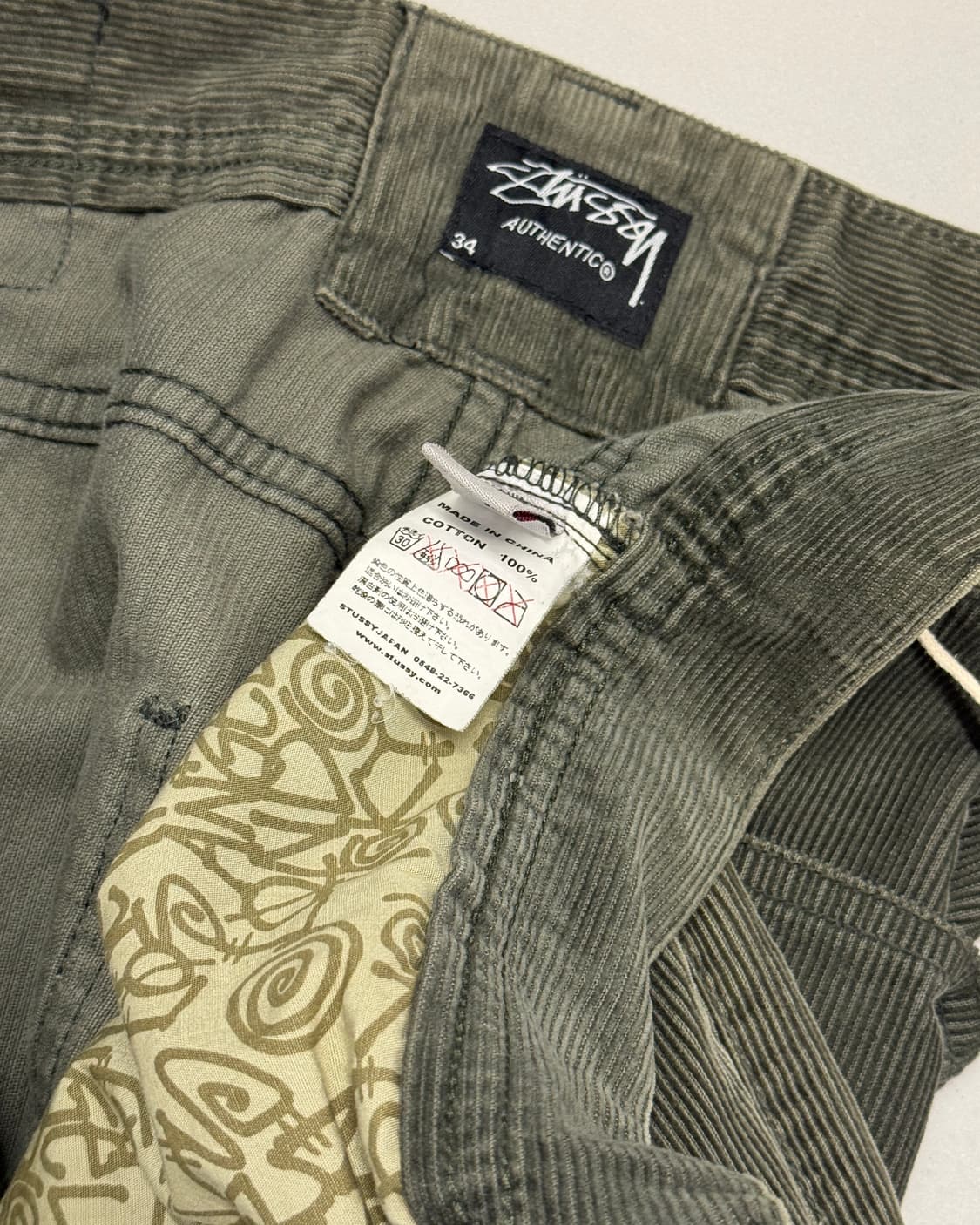 00s 스투시 재팬 코듀로이 워크팬츠 상품이미지6