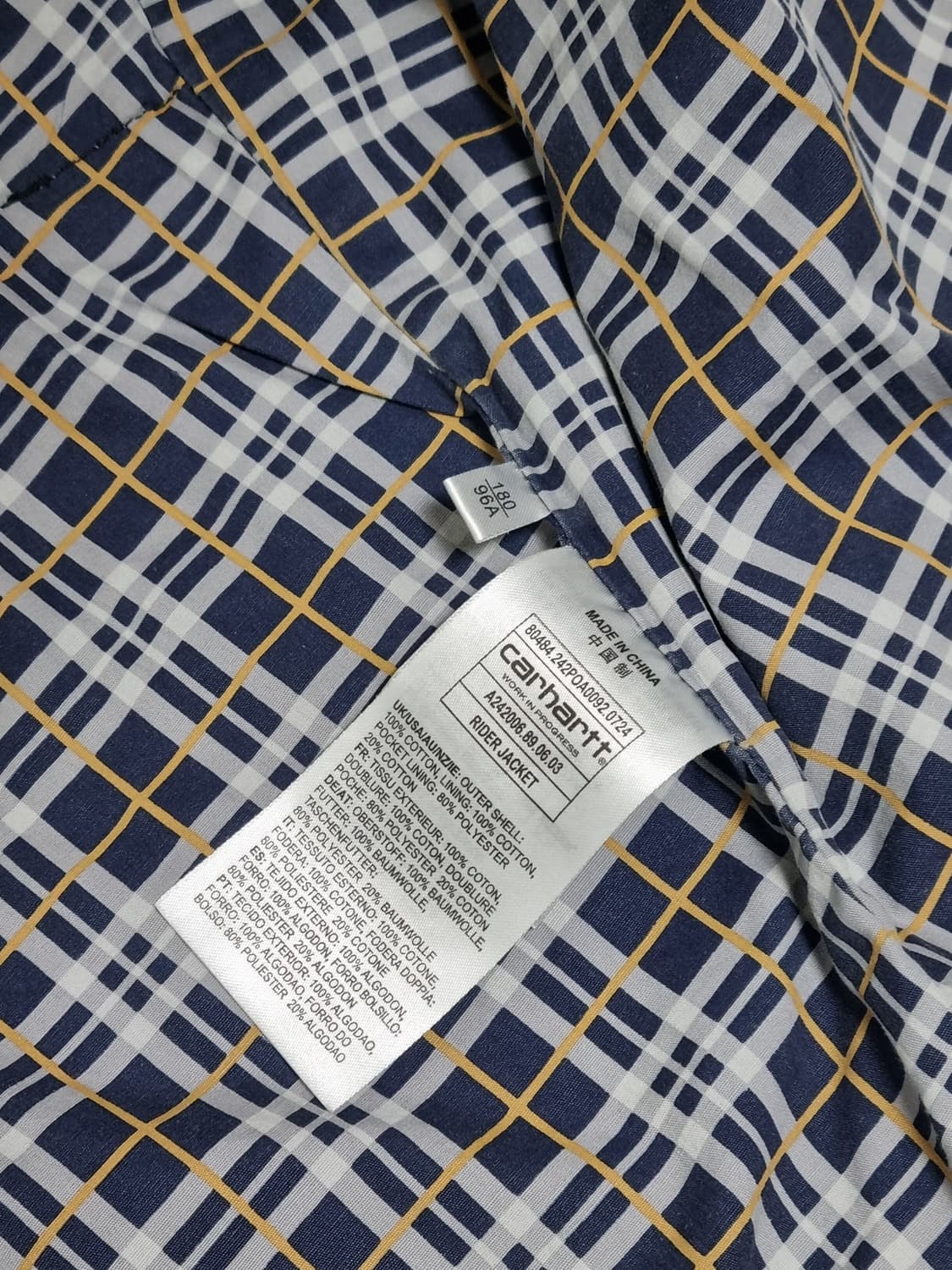 칼하트wip 라이더 자켓 상품이미지4