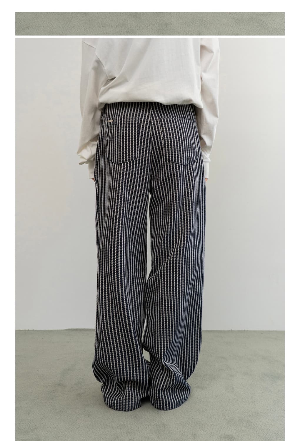 어패럴아카이브 스트라이프 팬츠 상품이미지4