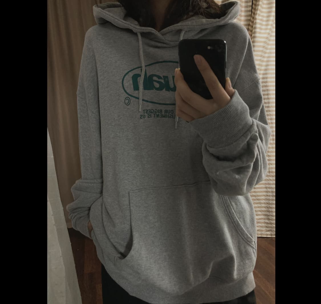 무아무아 루즈오버핏 후드티 상품이미지1