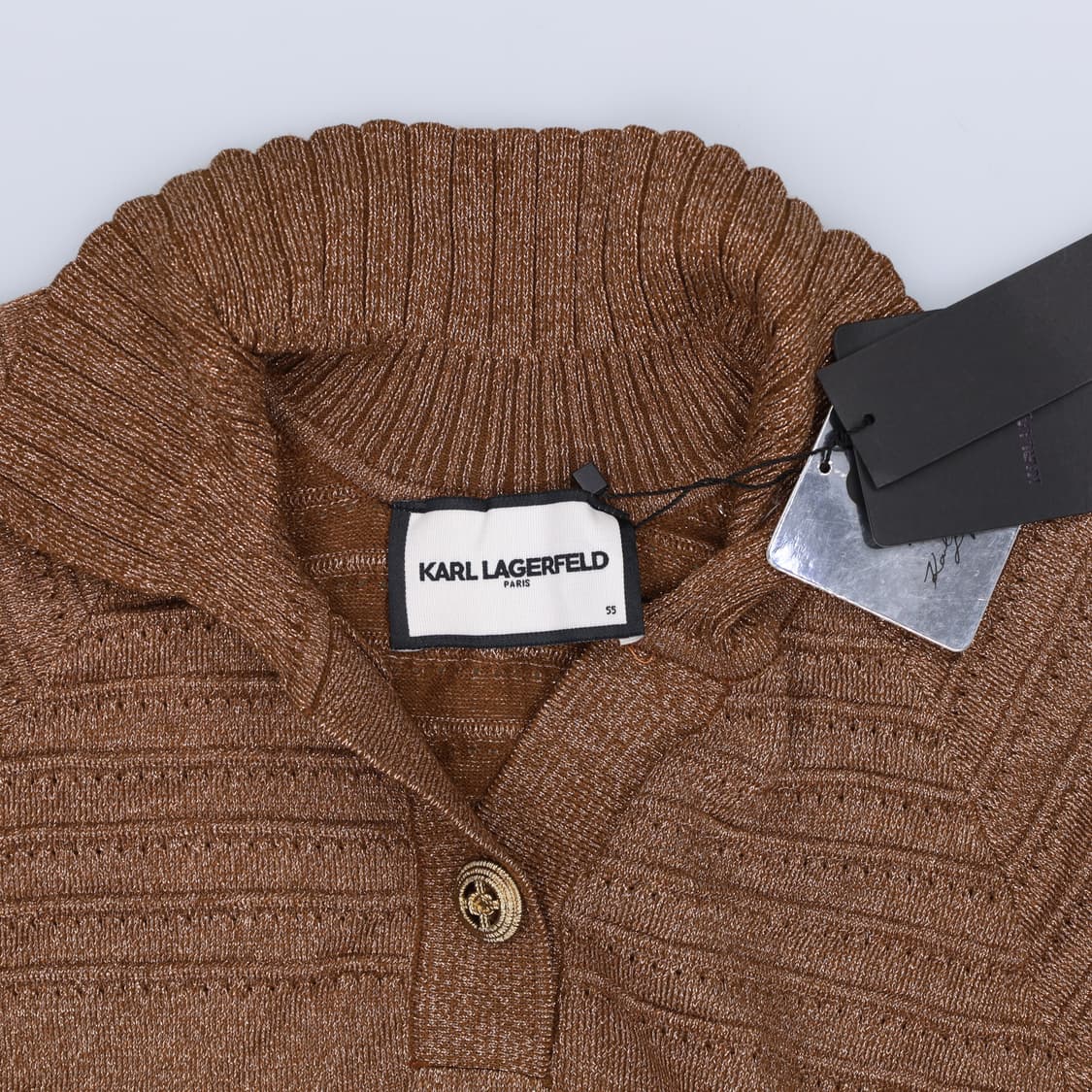 55 새상품 칼라거펠트 반팔니트 0406H1 상품이미지3