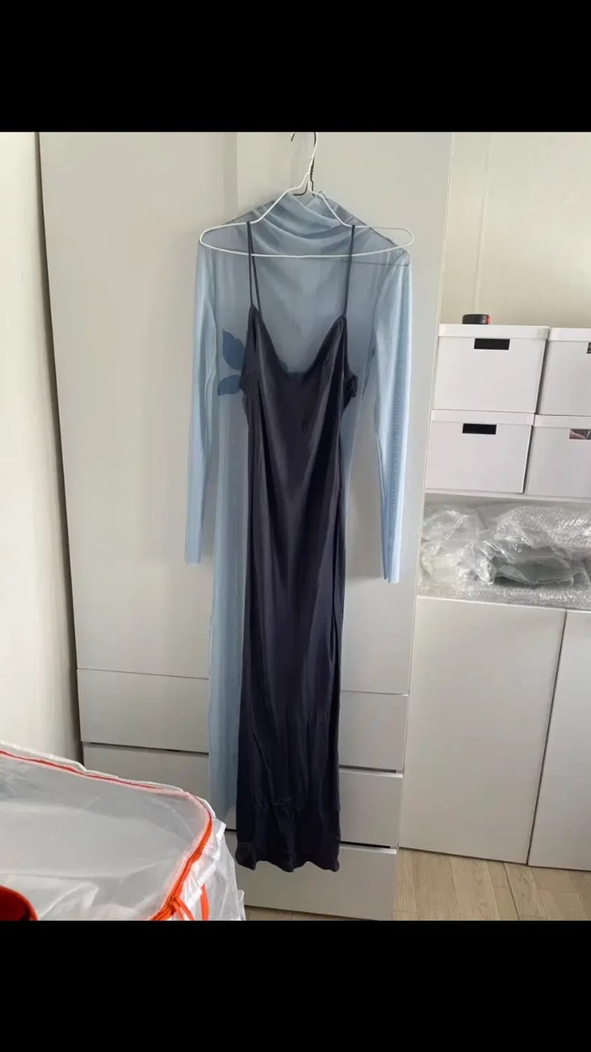 Zara 프린티드 툴레 드레스 상품이미지3