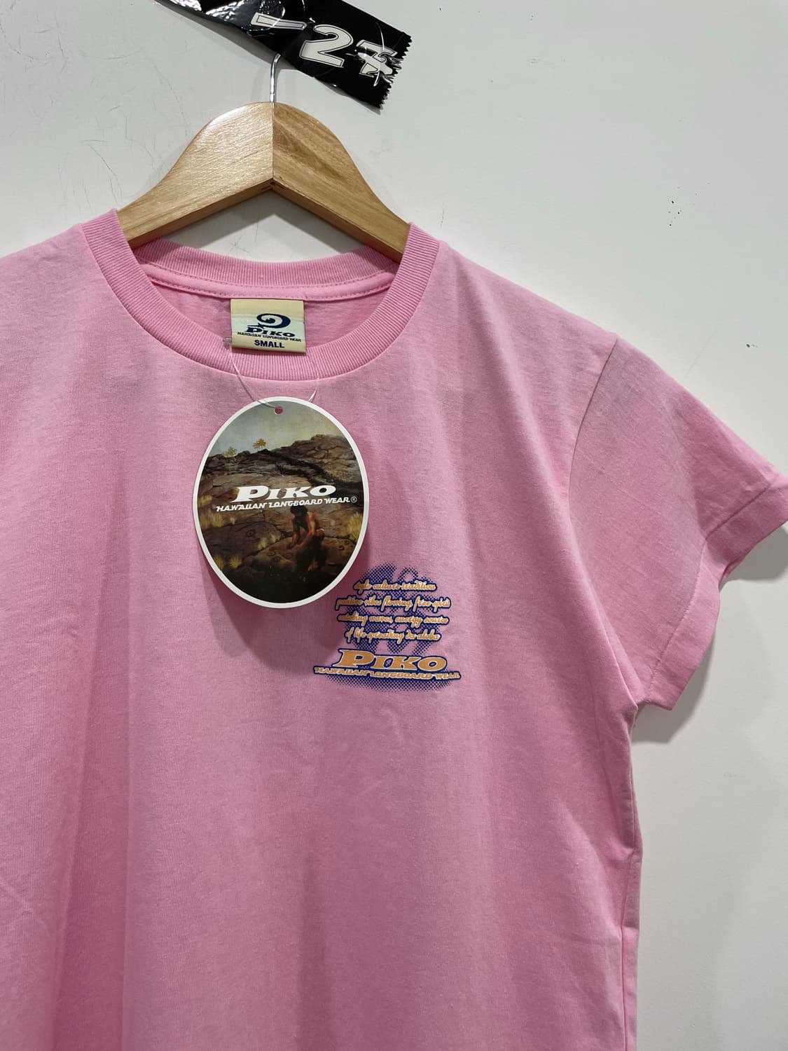 (데드스탁)Piko 피코 롱 보드웨어 글리터 플라워 슬림핏 반팔티셔츠 상품이미지6