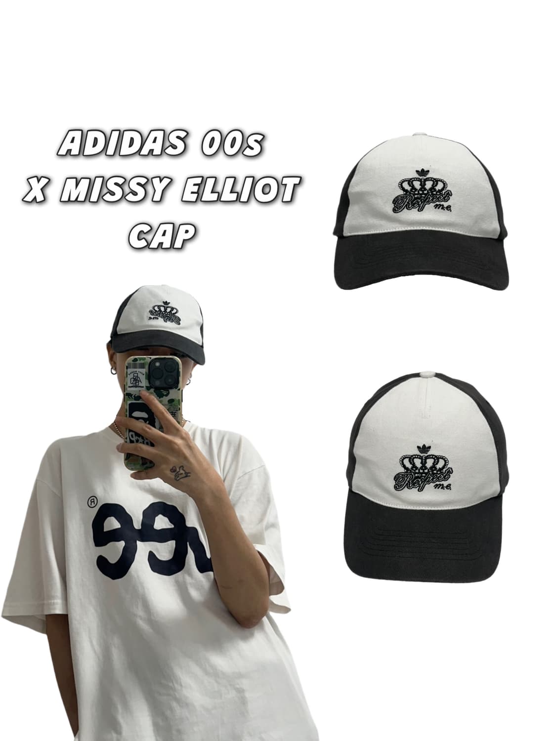 아디다스 00s X 미시엘리엇 볼캡 모자 레어템 상품이미지1