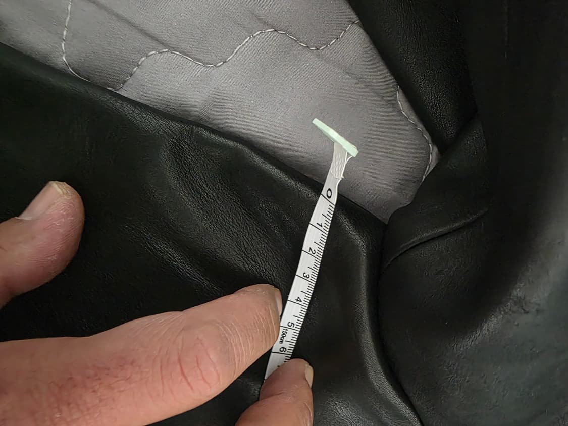 "1.5mm 헤비 카우하이드" 트러커 자켓 105 상품이미지3