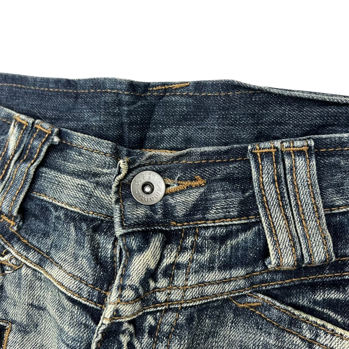 세만틱디자인 00‘s 아카이브 워싱 카고 데님 플레어팬츠 상품이미지7