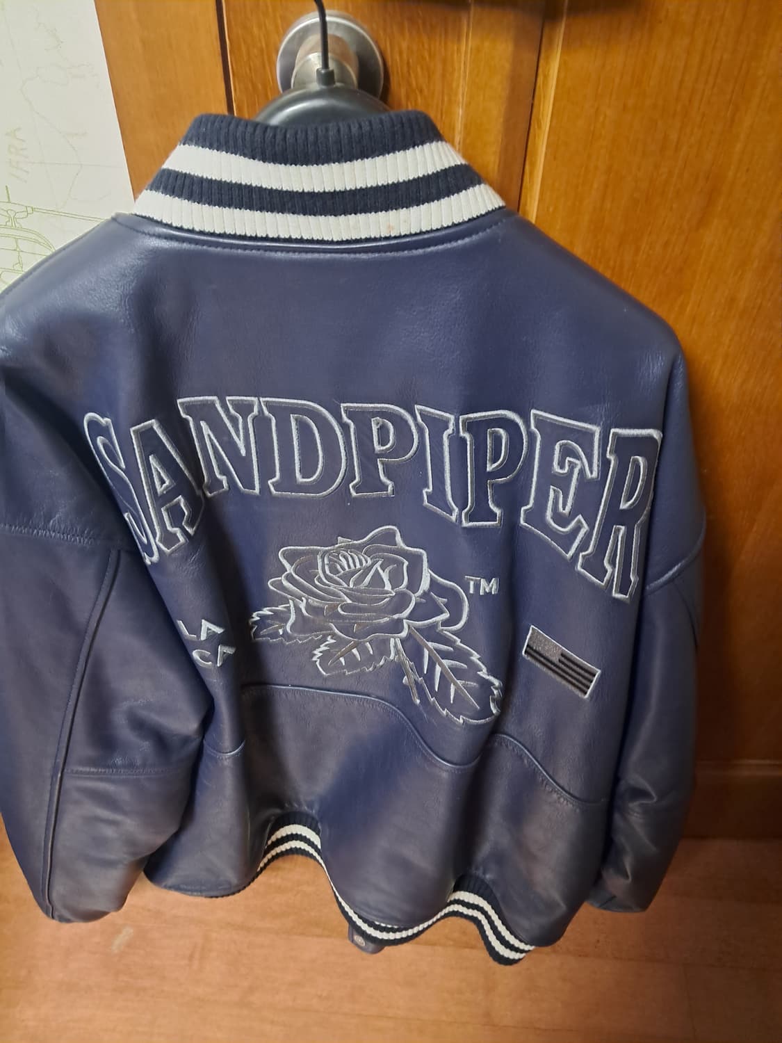 샌드파이퍼 레더 바시티 2사이즈 상품이미지2