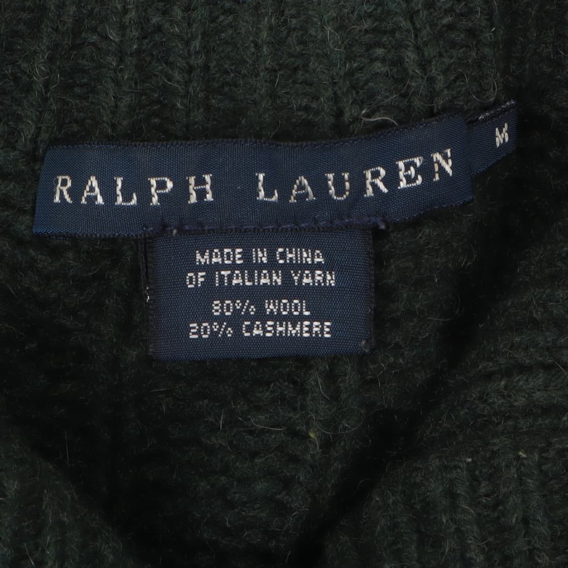 랄프로렌 딥 그린 엘보우패치 울 캐시미어 가디건 상품이미지8