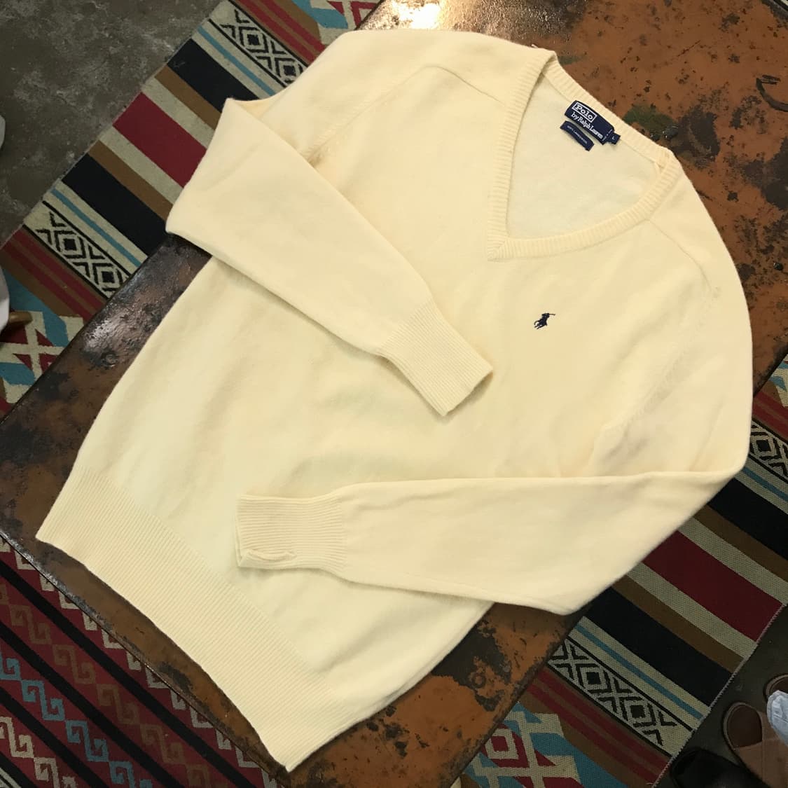 폴로랄프로렌 아이보리 울 니트 남성 105 사이즈  상품이미지2