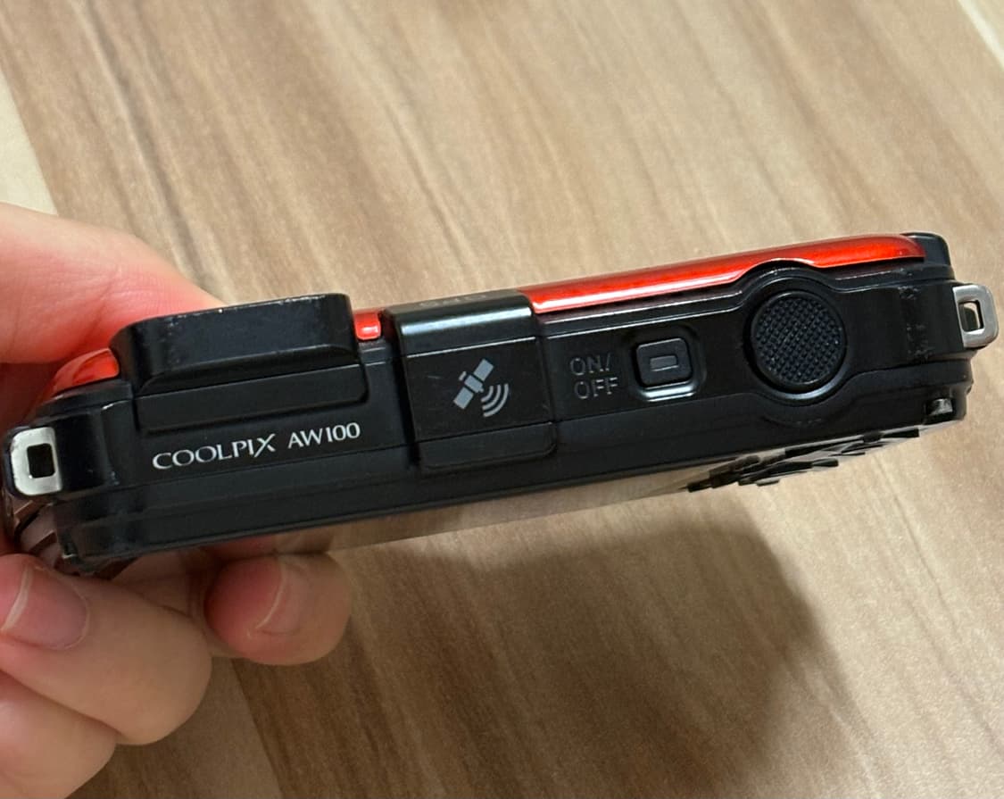(작례 ㅇ) 니콘 쿨픽스 AW100 주황 방수 디지털 카메라 상품이미지5