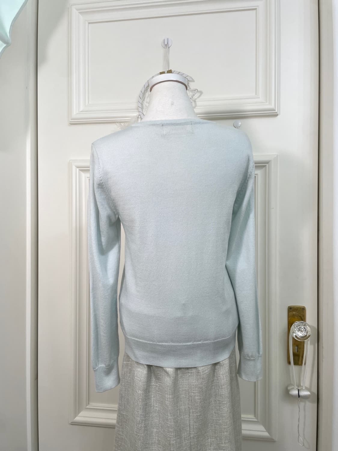 mint cubic button soft basic cardigan 상품이미지5