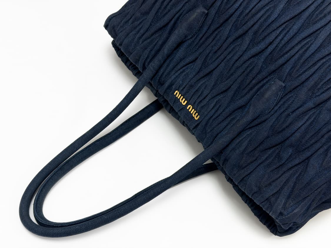 미우미우 마틀라쎄 데님 쇼퍼백 상품이미지6