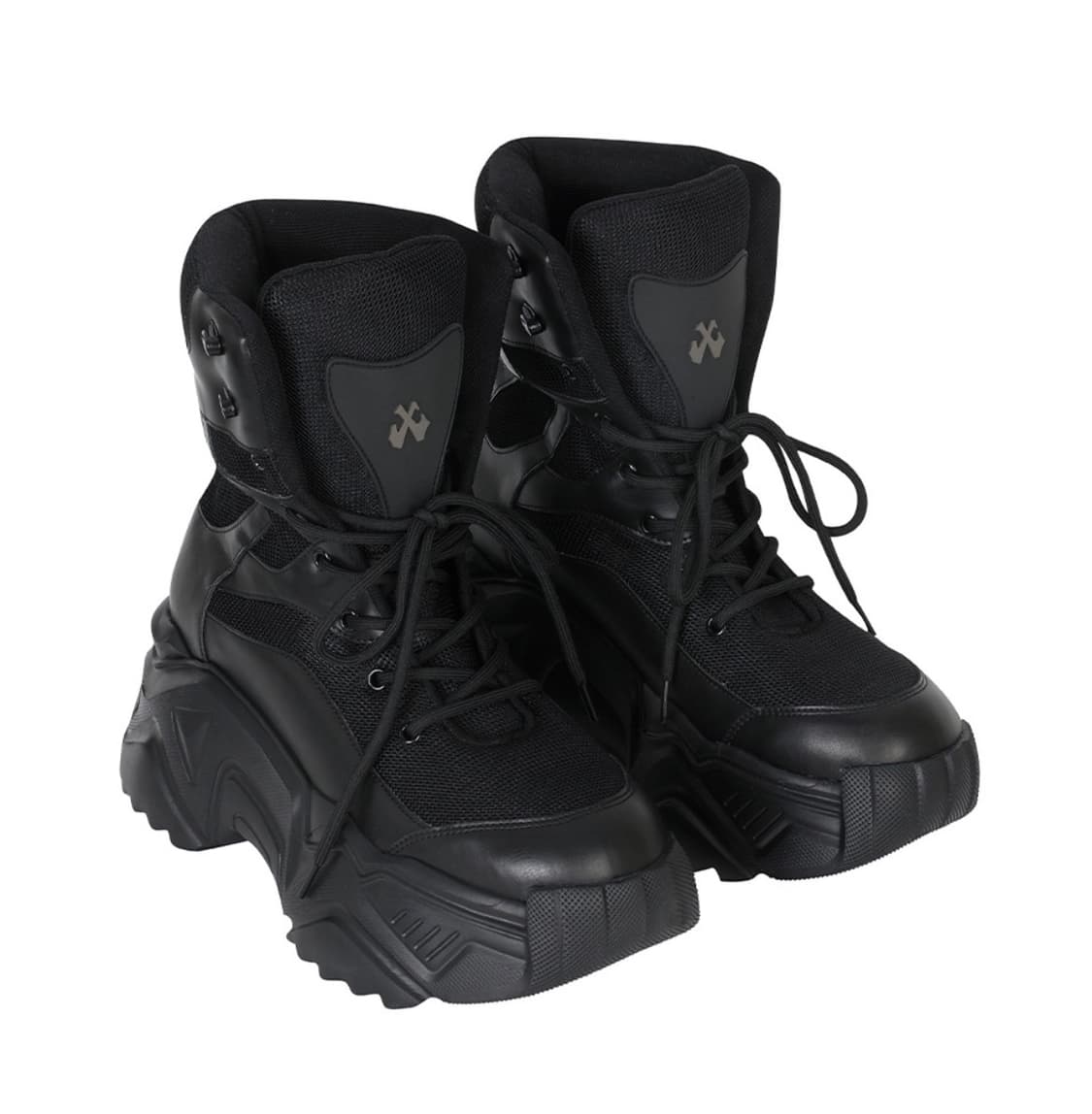 YEEL PLATFORM BOOTS SNEAKERS BLACK 상품이미지4
