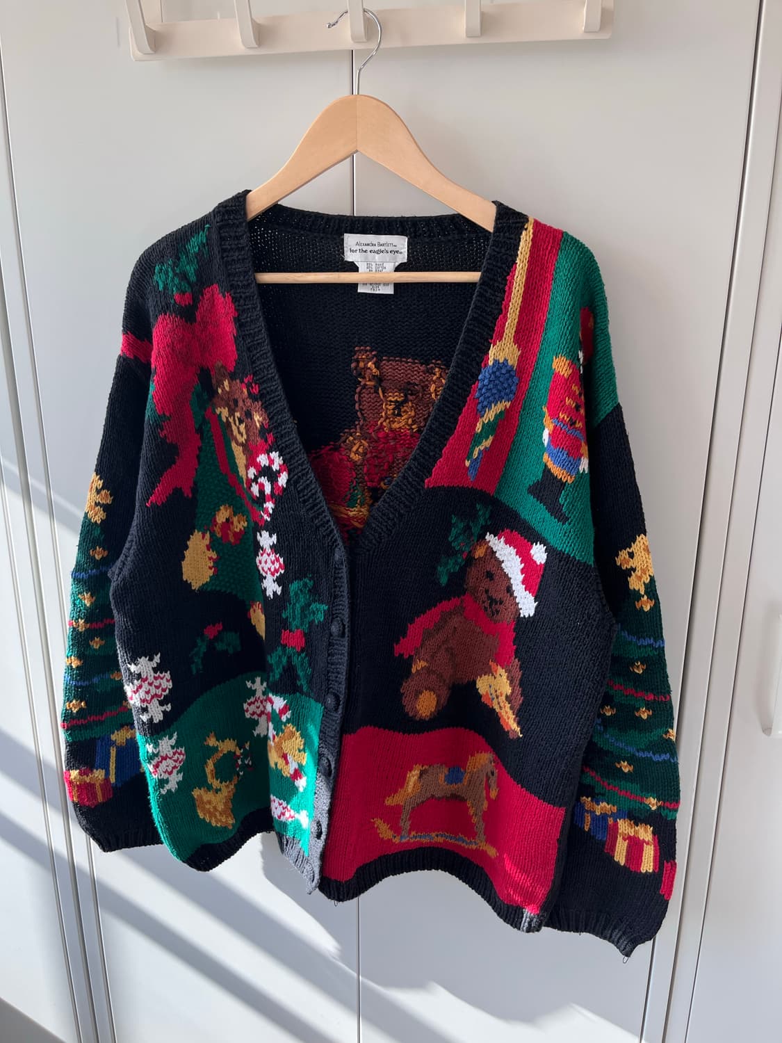 For the eagles eye 크리스마스 곰인형 니트 가디건  상품이미지7