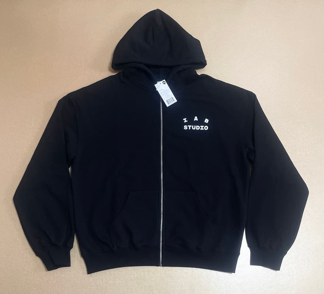 아이앱 스튜디오 후드 집업 블랙 - 26SS 상품이미지8
