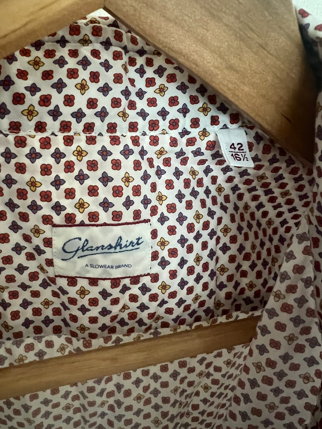 Glanshirt by Slowear Micro-Pattern Shirt 상품이미지3