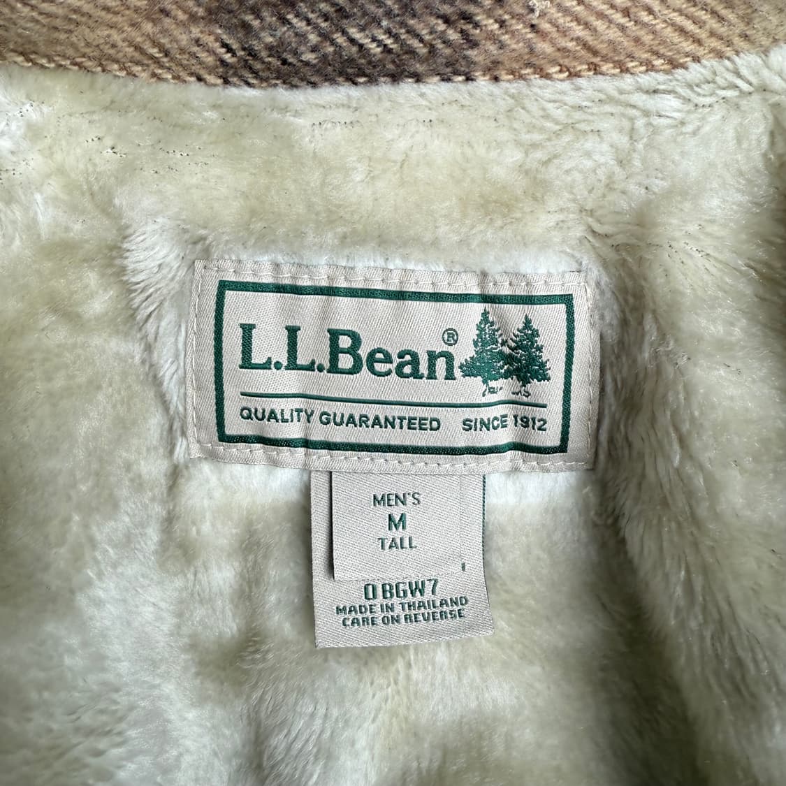 LLBean 체크 울 자켓 상품이미지4