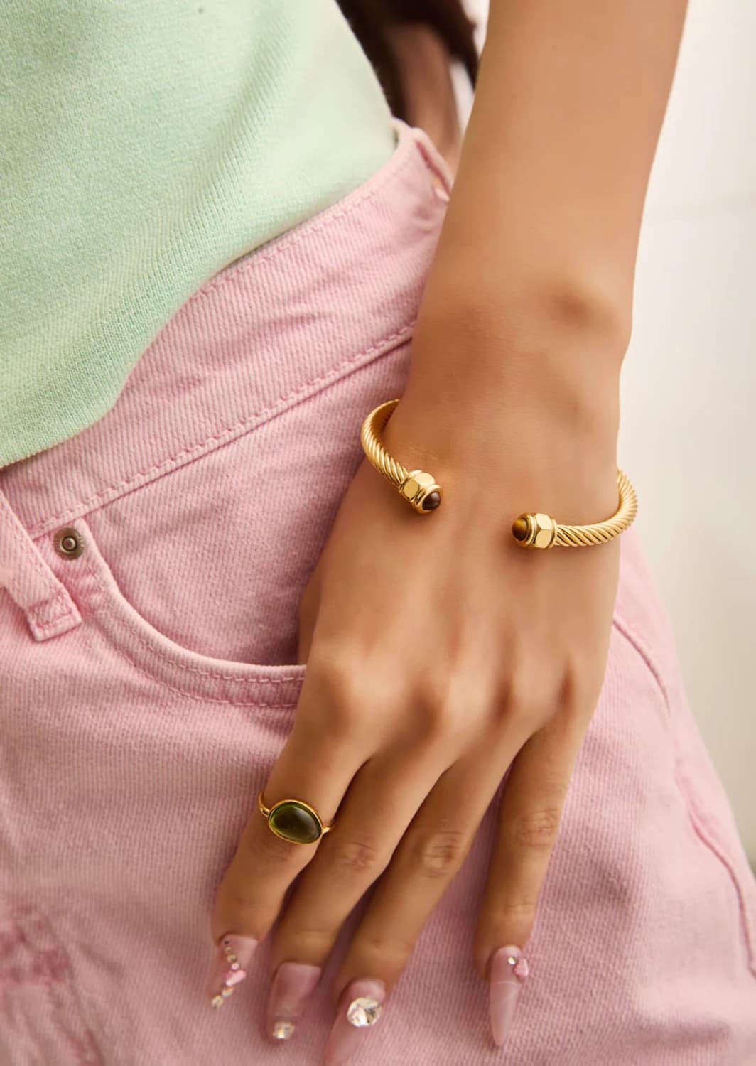 메종푸푸 Clara Tiger's Eye Stone 팔찌 상품이미지2