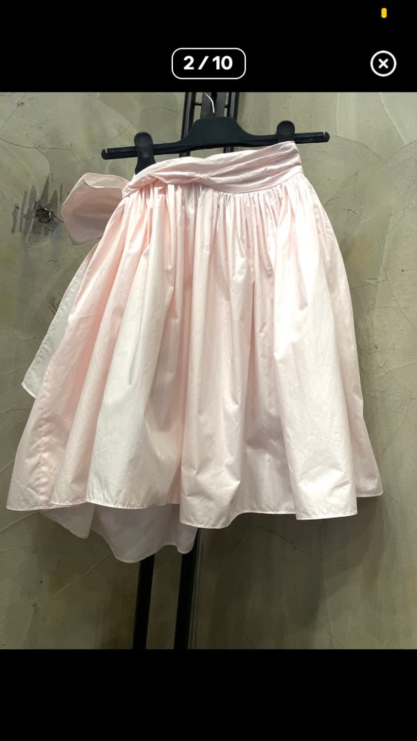 미우미우 핑크 치마 상품이미지3