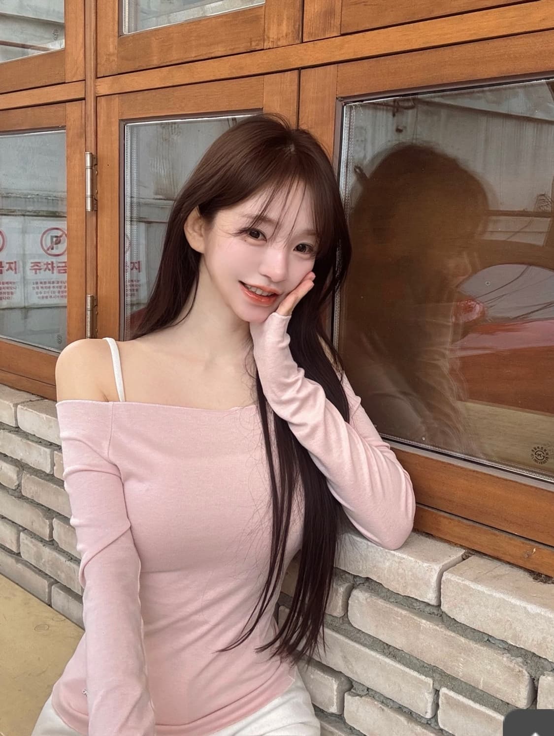 카인다미 오프숄더 래글런 티셔츠 상품이미지3