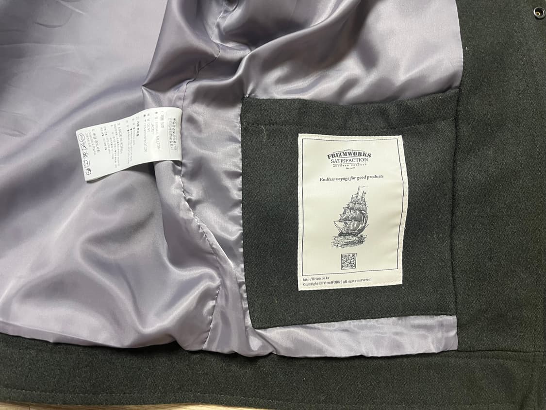 (XL)프리즘웍스 미니멀 멜튼 자켓 상품이미지7