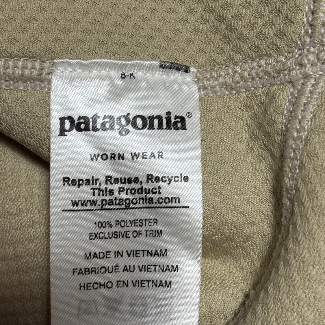 S 파타고니아 클래식 레트로 아이보리 후리스 상품이미지5
