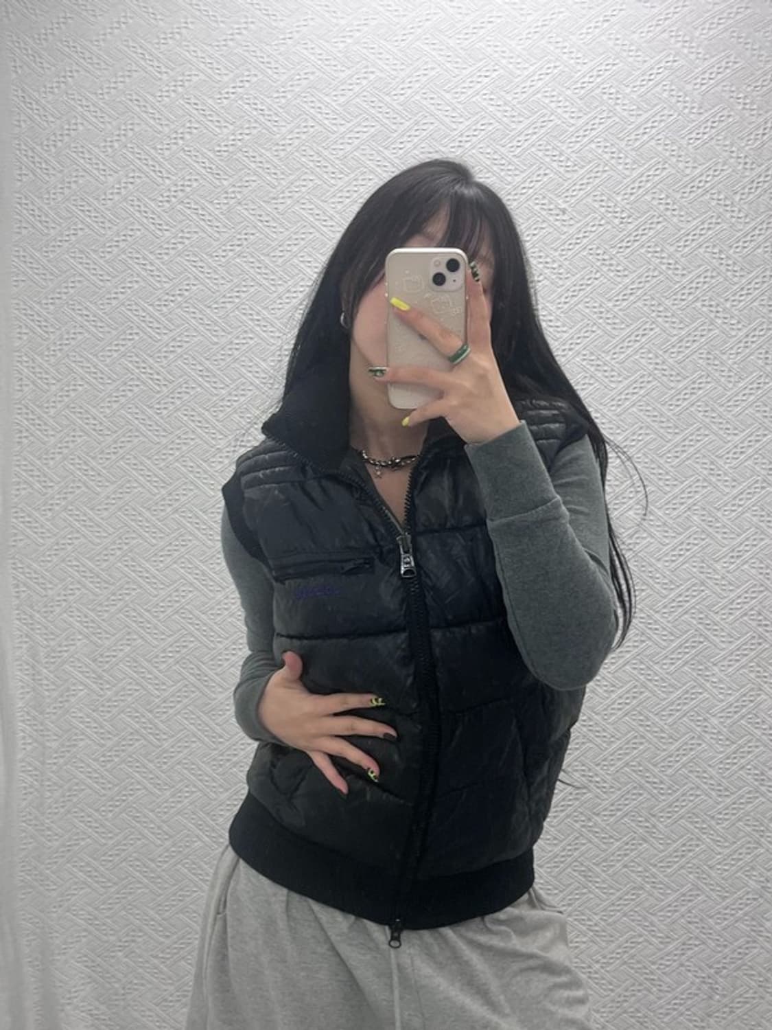 아디다스 빈티지 레트로 블랙퍼플 패딩 조끼 95 C07523 상품이미지2