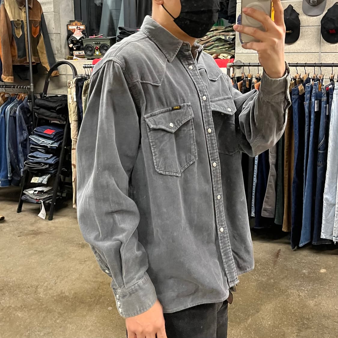 90s Lee 코듀로이 웨스턴 셔츠 (105) 상품이미지2