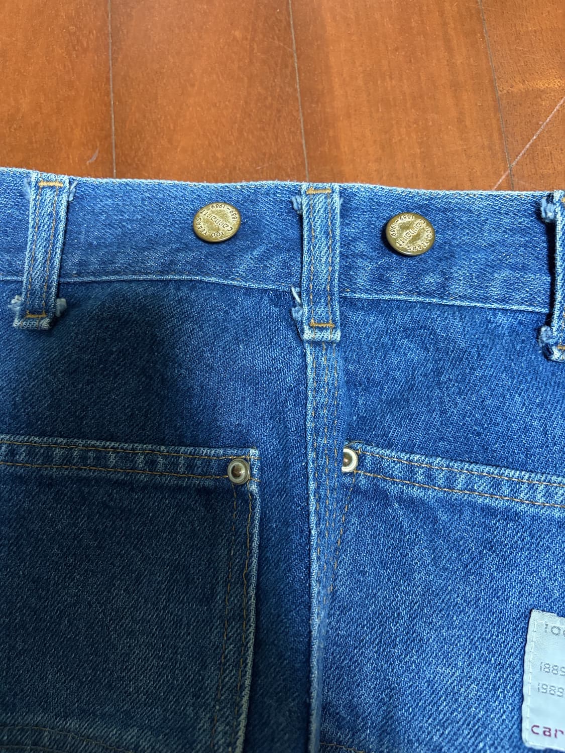 칼하트 100주년 데님 더블니 상품이미지4